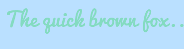 Image with Font Color 84DBC1 and Background Color BAE0FF